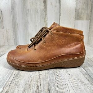 Duluth Trading Co. Andina Brown Leather Chukka Ankle Women's Boots #1076